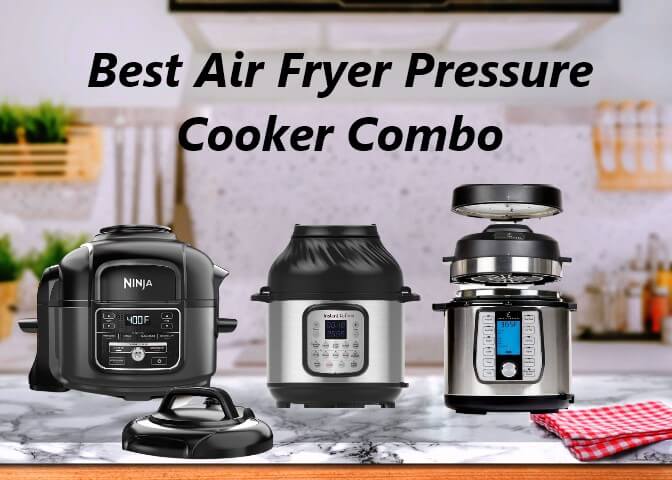 Transonic Pressure Cooker Air Fryer Combo, 6 Quart 1500W Multi Cooker  Pressure Cooker Air Fryer, All in 1 Pressure Cooker with Air Fryer Lid,  Large LED Display, Black Metallic