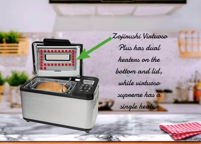 Zojirushi Virtuoso Plus Vs Supreme heating element difference
