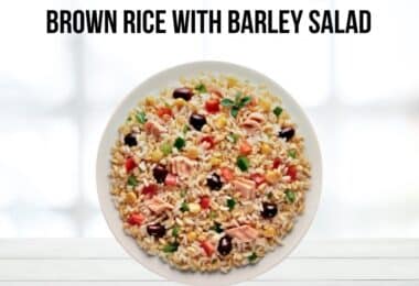 brown rice with barley salad