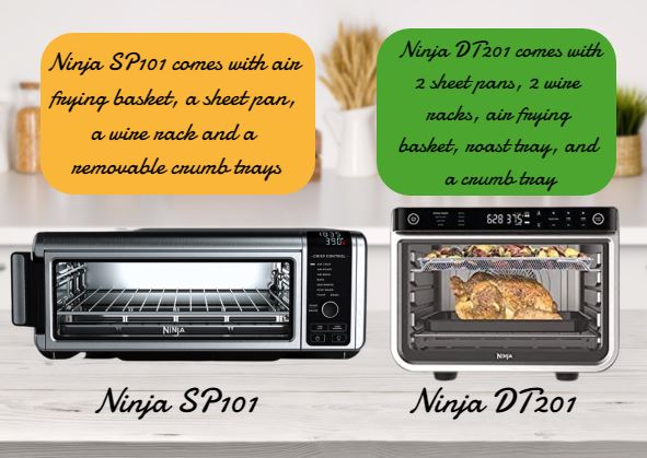 ninja sp101 vs dt201 accessories differences