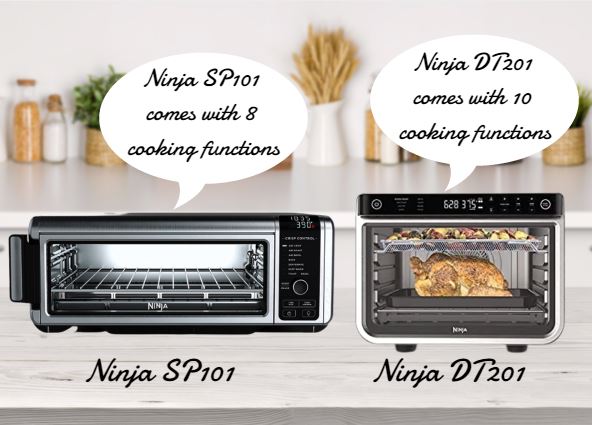 ninja sp101 vs dt201 cooking function differences