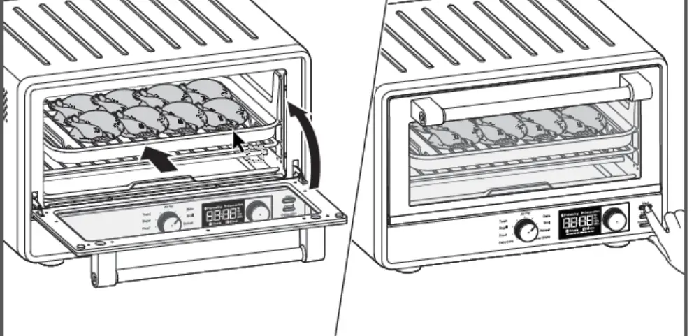 rack of the air fryer.