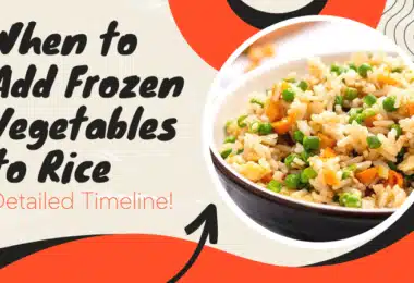 when to add frozen vegetables to rice